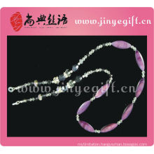 Fashion Jewellery Shell Crystal Bead Pink Eyeglasses Lanyard